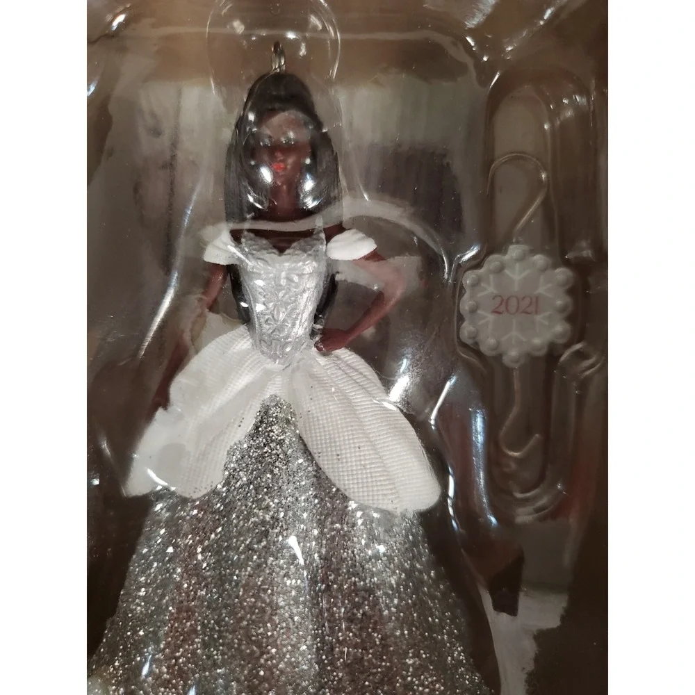 2021 Hallmark Ornament - Holiday Barbie African American Walmart Exclusive NEW